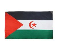 AZ FLAG Drapeau Sahara Occidental 150x90 cm avec 4 oeillets, Pavillon Sahraoui pour balcon ou mur