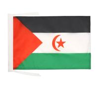 AZ FLAG - Drapeau Sahara Occidental - 45x30 cm - Pavillon Sahraoui 100% Polyester Avec Deux Cordelettes - 20g