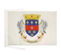 AZ FLAG - Drapeau Saint-Barthélemy - 45x30 cm - Pavillon De Saint Barthélémy - France 100% Polyester Avec Deux Cordelettes - 20g