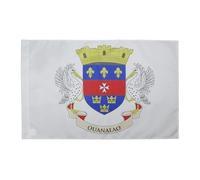 AZ FLAG - Drapeau Saint-Barthélemy - 90x60 cm - Drapeau De Saint Barthélémy - France 100% Polyester Avec Fourreau et Cordelette - Pavillon 50 g