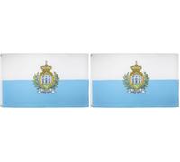 AZ FLAG Drapeau Saint Marin 150x90 cm Polyester 100D 2 Œillets (Lot de 2)