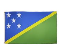 AZ FLAG Drapeau Salomon 150x90 cm Polyester 100D 2 Œillets | Usage intérieur et extérieur Drapeau décoratif salomonais Îles Salomon Solomon Islands coutures doubles et bords renforcés