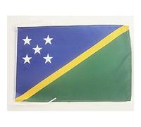 AZ FLAG - Drapeau Salomon - 45x30 cm - Pavillon Salomonais - Îles Salomon 100% Polyester Avec Deux Cordelettes - 20g