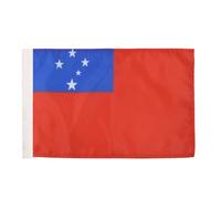 AZ FLAG - Drapeau Samoa - 45x30 cm - Pavillon Samoan 100% Polyester Avec Fourreau Pour Hampe - 20g