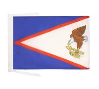 AZ FLAG - Drapeau Samoa américaines - 45x30 cm - Pavillon Américain 100% Polyester Avec Deux Cordelettes - 20g