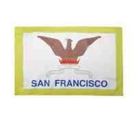 AZ FLAG - Drapeau San Francisco - 150x90 cm - Drapeau Ville De San Francisco - Californie 100% Polyester Avec Fourreau et cordelette - Pavillon 110 g