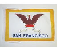 AZ FLAG - Drapeau San Francisco - 45x30 cm - Pavillon Ville De San Francisco - Californie 100% Polyester Avec Deux Cordelettes - 20g