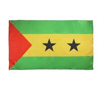AZ FLAG Drapeau Sao Tomé-et-Principe 150x90 cm avec 4 oeillets, Pavillon Santoméen pour balcon ou mur
