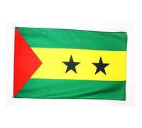 AZ FLAG - Drapeau Sao Tomé-et-Principe - 90x60 cm - Drapeau Santoméen 100% Polyester Avec Oeillets Métalliques Intégrés - Pavillon 50 g