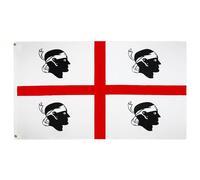 AZ FLAG - Drapeau Sardaigne - 150x90 cm - Polyester léger - Drapeau Sarde - Italie avec Oeillets Métalliques Intégrés - 80g