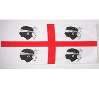 AZ FLAG - Drapeau Sardaigne nationaliste Sardisme - 90x60 cm - Drapeau Nationalisme Sarde 100% Polyester Avec Fourreau et Cordelette - Pavillon 50 g