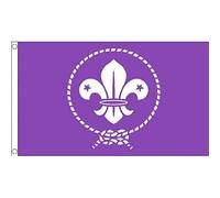 AZ FLAG - Drapeau Scouts Violet - 90x60 cm - Drapeau Du Scoutisme 100% Polyester Avec Oeillets Métalliques Intégrés - Pavillon 50 g