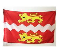 AZ FLAG - Drapeau Seine Maritime - 150x90 cm - Drapeau Département Seinomarin 100% Polyester Avec Fourreau et cordelette - Pavillon 110 g