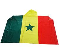 AZ FLAG Drapeau Sénégal 150x90 cm - Cape Drapeau Sénégalais 100% Polyester Avec Manches Intégrées - Body Flag 80g