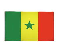 AZ FLAG - Drapeau Sénégal - 90x60 cm - Polyester léger - Drapeau Sénégalais Avec Oeillets Métalliques Intégrés - 40g