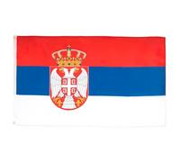 AZ FLAG Drapeau Serbie 150x90 cm Drapeau Serbe Polyester Léger 2 Œillets