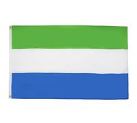 AZ FLAG - Drapeau Sierra Leone - 150x90 cm - Drapeau Sierra-Léonais 100% Polyester Avec Oeillets Métalliques Intégrés - Pavillon 110 g