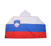 AZ FLAG Drapeau Slovénie 150x90 cm - Cape Drapeau Slovène 100% Polyester Avec Manches Intégrées - Body Flag 80g