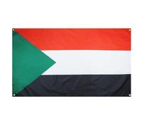 AZ FLAG Drapeau Soudan 150x90 cm avec 4 oeillets, Pavillon Soudanais pour balcon ou mur