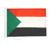 AZ FLAG - Drapeau Soudan - 45x30 cm - Pavillon Soudanais 100% Polyester Avec Deux Cordelettes - 20g