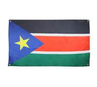 AZ FLAG Drapeau Soudan du Sud 150x90 cm avec 4 oeillets, Pavillon Sud Soudanais pour balcon ou mur