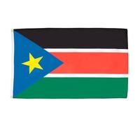 AZ FLAG - Drapeau Soudan du Sud - 150x90 cm - Drapeau Sud Soudanais 100% Polyester Avec Oeillets Métalliques Intégrés - Pavillon 110 g