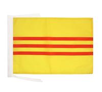 AZ FLAG - Drapeau Sud Vietnam - 45x30 cm - Pavillon Vietnamien - Viet Nam Du Sud 100% Polyester Avec Deux Cordelettes - 20g