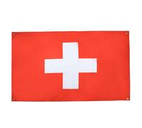AZ FLAG Drapeau Suisse 150x90 cm avec 4 oeillets, Pavillon Helvétique pour balcon ou mur