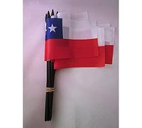 AZ FLAG Drapeau sur Hampe Chili 15x10 cm Chilien Polyester Léger Hampe