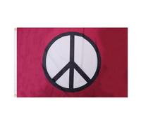 AZ FLAG Drapeau Symbole Paix Violet 90x60 cm Polyester 100D 2 Œillets