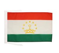 AZ FLAG - Drapeau Tadjikistan - 45x30 cm - Pavillon Tadjik 100% Polyester Avec Deux Cordelettes - 20g