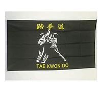AZ FLAG - Drapeau Taekwondo - 150x90 cm - Drapeau Taek Won Do 100% Polyester Avec Oeillets Métalliques Intégrés - Pavillon 110 g