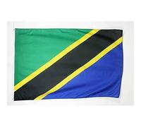 AZ FLAG - Drapeau Tanzanie - 150x90 cm - Drapeau Tanzanien 100% Polyester Avec Oeillets Métalliques Intégrés - Pavillon 110 g
