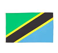 AZ FLAG - Drapeau Tanzanie - 90x60 cm - Drapeau Tanzanien 100% Polyester Avec Oeillets Métalliques Intégrés - Pavillon 50 g