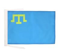 AZ FLAG - Drapeau Tatars de Crimée - 45x30 cm - Pavillon Tatar 100% Polyester avec Deux Cordelettes - 20g