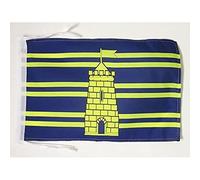 AZ FLAG - Drapeau Territoire de Belfort - 45x30 cm - Pavillon Département Belfortain 100% Polyester Avec Deux Cordelettes - 20g