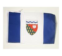 AZ FLAG Drapeau Territoires du Nord-Ouest 45x30 cm Cordelettes | Usage intérieur et extérieur Drapeau décoratif de l'Union Jack Northwest Territories coutures doubles et bords renforcés