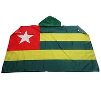 AZ FLAG Drapeau Togo 150x90 cm - Cape Drapeau Togolais 100% Polyester Avec Manches Intégrées - Body Flag 80g