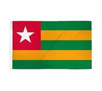 AZ FLAG - Drapeau Togo - 150x90 cm - Drapeau Togolais 100% Polyester Avec Oeillets Métalliques Intégrés - Pavillon 110 g