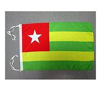 AZ FLAG - Drapeau Togo - 45x30 cm - Pavillon Togolais 100% Polyester Avec Deux Cordelettes - 20g