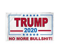 AZ FLAG - Drapeau Trump 2020 No more Bullshit - 150x90 cm - Drapeau Président Etats-Unis 100% Polyester Avec Oeillets Métalliques Intégrés - Pavillon 110 g