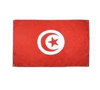 AZ FLAG Drapeau Tunisie 150x90 cm avec 4 oeillets, Pavillon Tunisien pour balcon ou mur