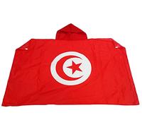 AZ FLAG Drapeau Tunisie 150x90 cm - Cape Drapeau Tunisien 100% Polyester Avec Manches Intégrées - Body Flag 80g