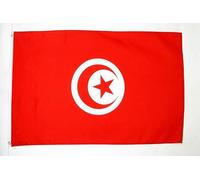 AZ FLAG - Drapeau Tunisie - 250x150 cm - Grand Drapeau Tunisien 100% Polyester Avec Oeillets Métalliques Intégrés - Pavillon 300 g