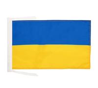 AZ FLAG - Drapeau Ukraine - 45x30 cm - Pavillon Ukrainien Polyester Léger Avec Deux Cordelettes - 20g