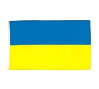 AZ FLAG - Drapeau Ukraine - 90x60 cm - Polyester léger - Drapeau Ukrainien Avec Oeillets Métalliques Intégrés - 40g