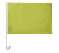 AZ FLAG - Drapeau Unicolore Jaune Pour Décoration Voiture Avec Attaches En PVC Et Système d'Accroche - Car Flag De Couleur Jaune - 100% Polyester - 50g - 45x30 cm