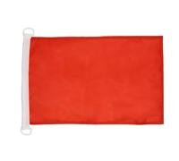 AZ FLAG - Drapeau Unicolore Rouge - 45x30 cm - Pavillon Nautique De Couleur Rouge Spécial Bateau Et Extérieur En Maille Bloquée Avec Anneaux Plastiques Intégrés - 30g