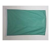 AZ FLAG - Drapeau Unicolore Vert - 45x30 cm - Pavillon Nautique De Couleur Verte Spécial Bateau Et Extérieur En Maille Bloquée Avec Anneaux Plastiques Intégrés - 30g