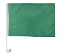 AZ FLAG - Drapeau Unicolore Vert Pour Décoration Voiture Avec Attaches En PVC Et Système d'Accroche - Car Flag De Couleur Verte - 100% Polyester - 50g - 45x30 cm